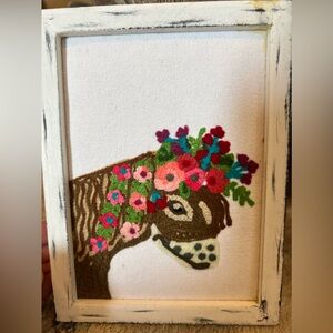 Karma living in bordered pony accent frame 6 x 8